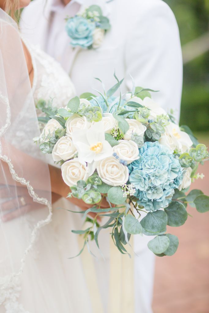 Bridal Bouquet; White Orchid at Oasis Wedding; Precious Moments Events