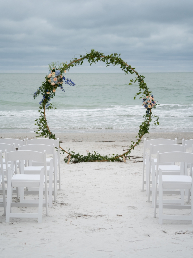 Arch; Madeira Beach Wedding; Precious Moments Events