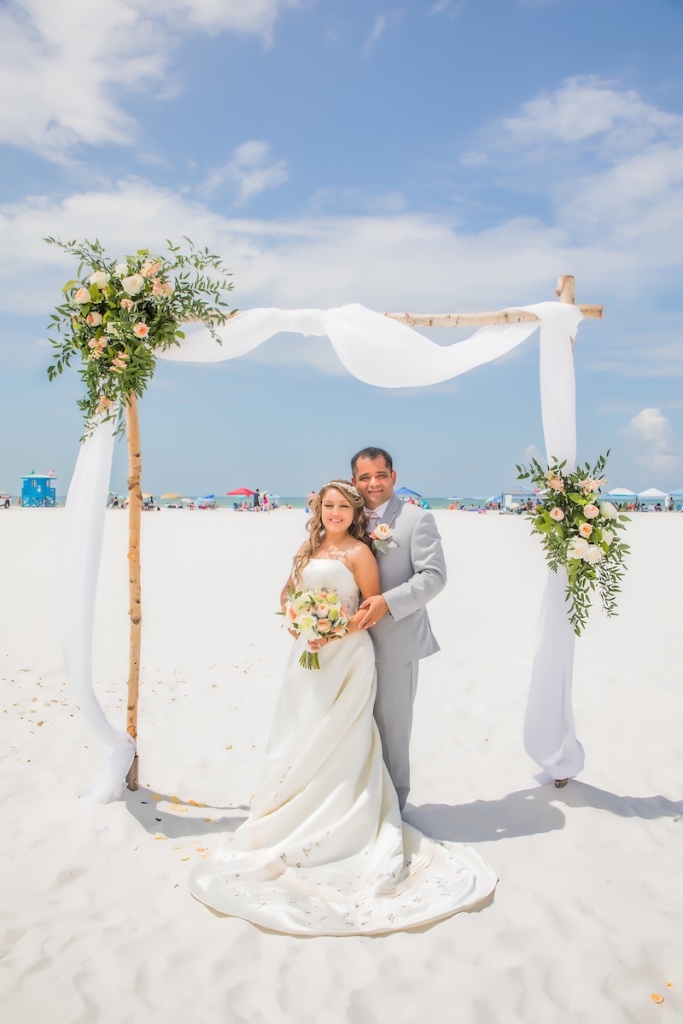 Bride and Groom; Siesta Key Wedding; Precious Moments Events