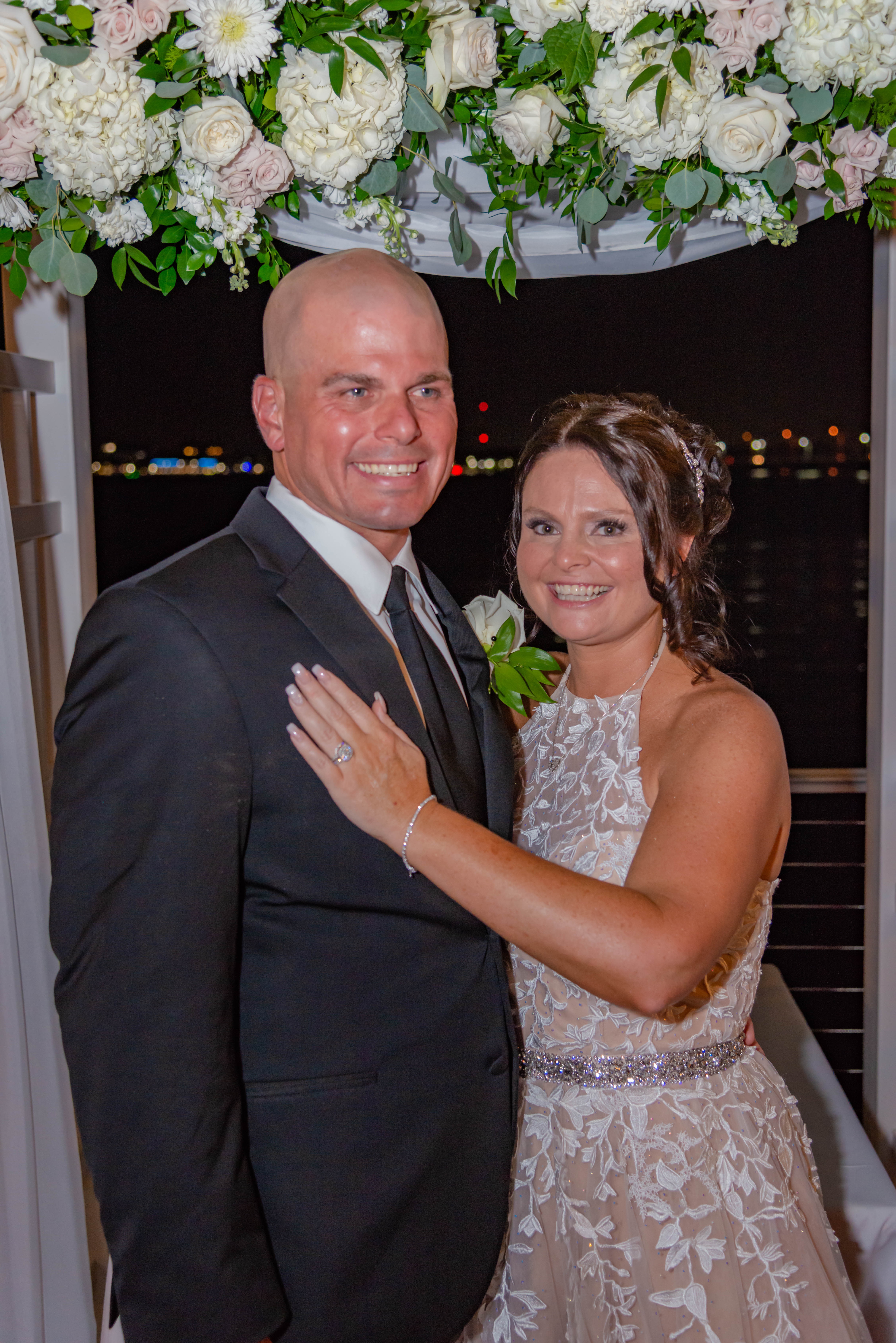 bride and groom portraits at Pier 22
