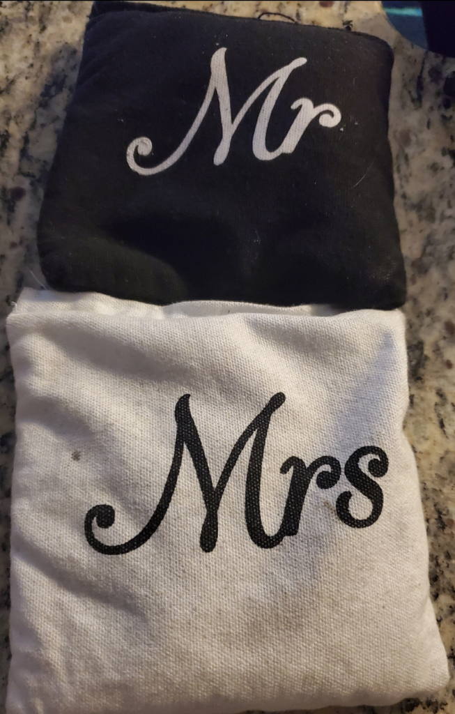Mr & Mrs Bean Bags; Precious Moments Events
