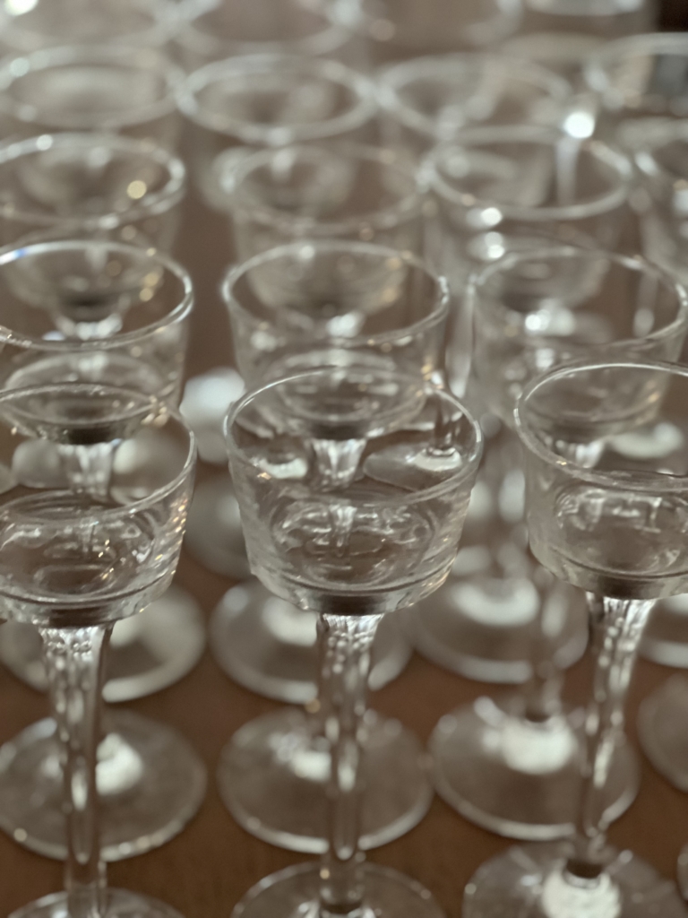 6" Elegant tall crystal Tealight candle holders; Precious Moments Events