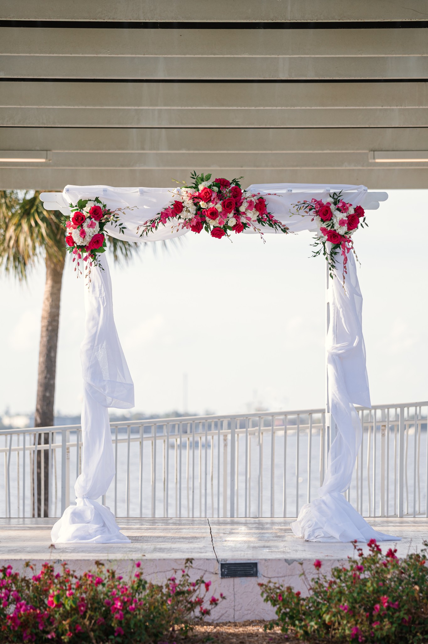 Arch; Laishley Park Wedding; Precious Moments Events