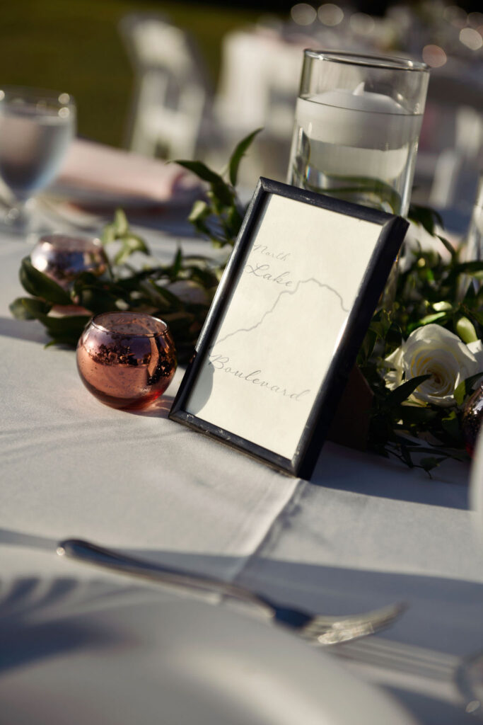 location based wedding table numbers