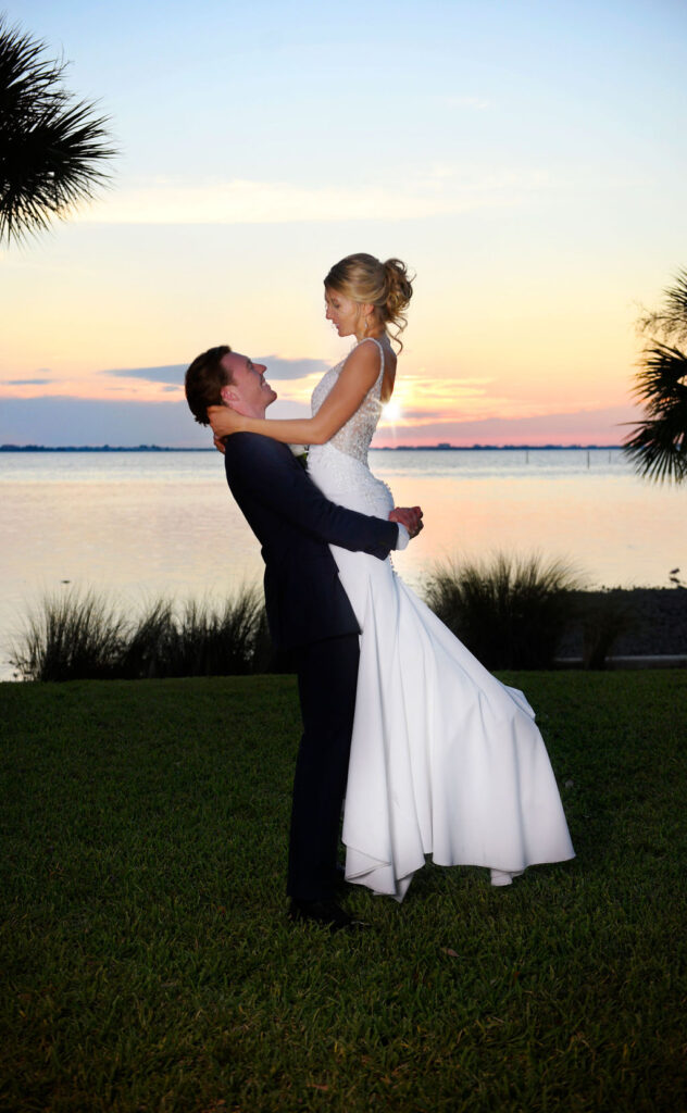 bride and groom portraits at Powel Crosley Estate