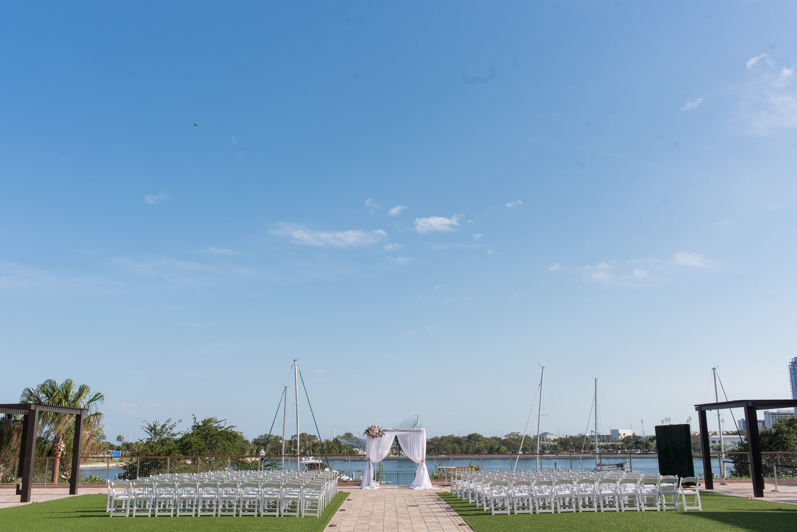 outdoor wedding ceremony by Precious Moments Events